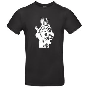 T-shirt met Airsoftprint Zwart