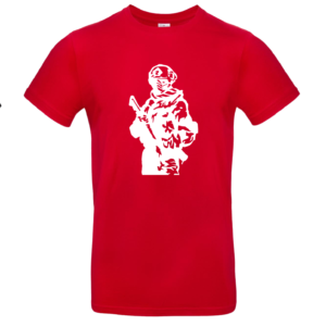 T-shirt met Airsoftprint Rood