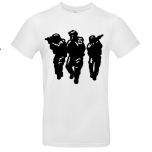 T-shirt met Airsoftprint 2 Wit