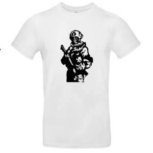 T-shirt met Airsoftprint Wit