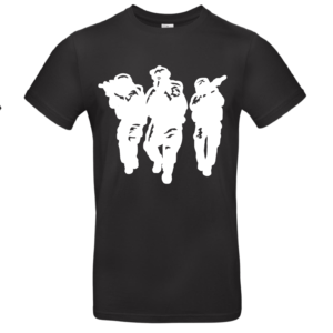 T-shirt met Airsoftprint 2 Zwart