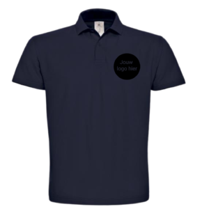 Polo met teamlogo Navy Blue