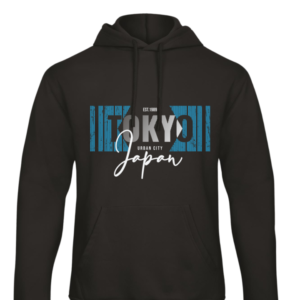 Hoodie met opdruk Tokyo