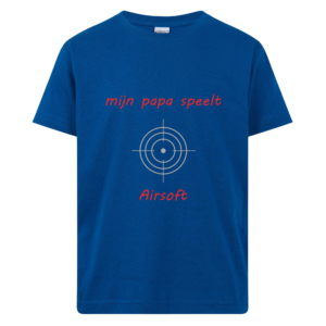 Baby T-shirt Mijn papa speelt airsoft Blue
