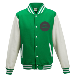 Varsity vest Kelly Green / Wit