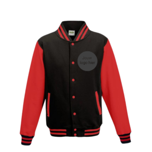 Varsity vest Zwart / Rood