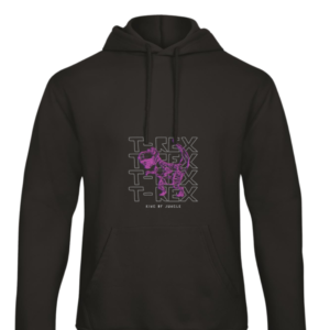 Hoodie met opdruk T-Rex