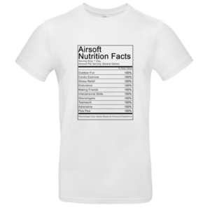 T-shirt Airsoft Nutrition facts