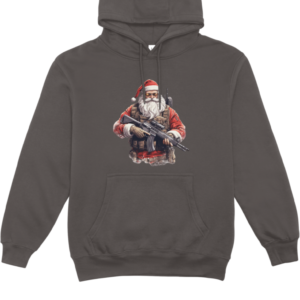Hoodie Santa Grijs