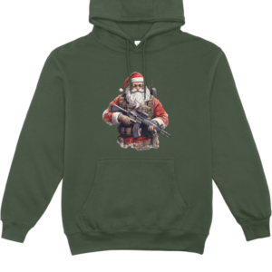 Hoodie Santa Groen