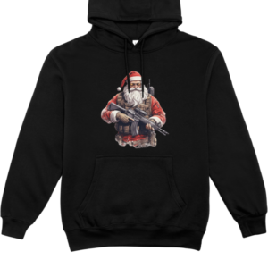 Hoodie Santa Zwart
